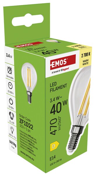 FILAMENTOVÁ LED ŽIAROVKA E14 - Doplnky k svietidlám