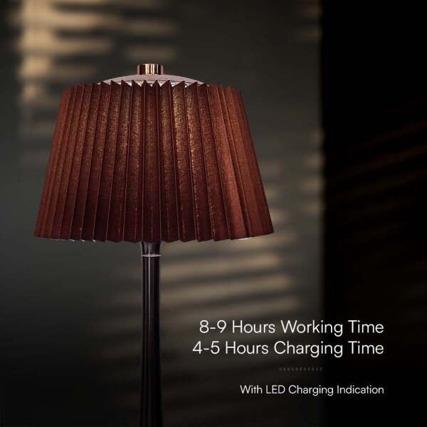 LED Stmievateľná dobíjacia stolná lampa LED/1,5W/5V 3000-6000K 1800 mAh hnedá