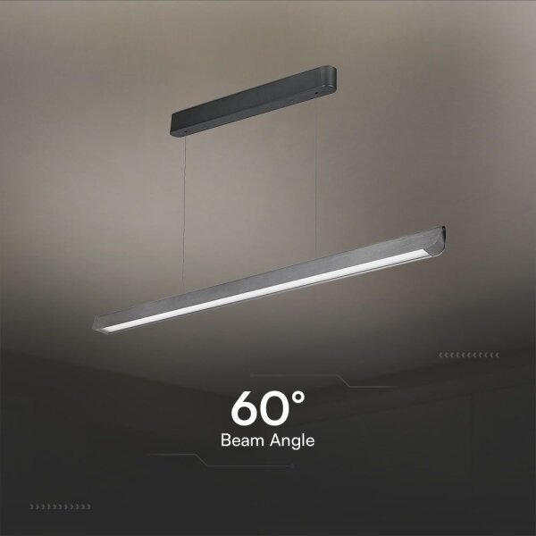 LED Luster na lanku LED/36W/230V 3000/4000/6400K antracit