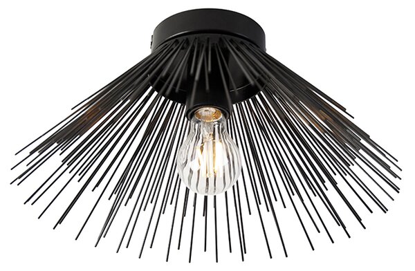 Stropné svietidlo v štýle Art Deco čierne - Broom