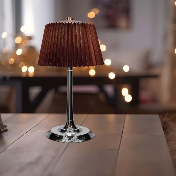 LED Stmievateľná dobíjacia stolná lampa LED/1,5W/5V 3000-6000K 1800 mAh hnedá
