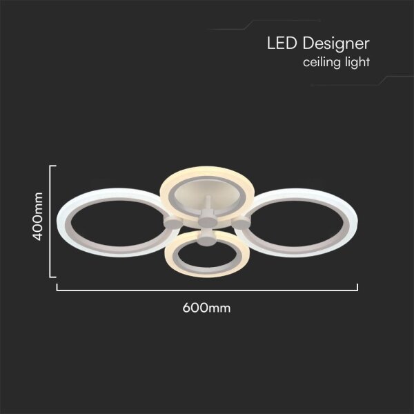 LED Stmievateľný prisadený luster LED/45W/230V 3000-6500K + DO