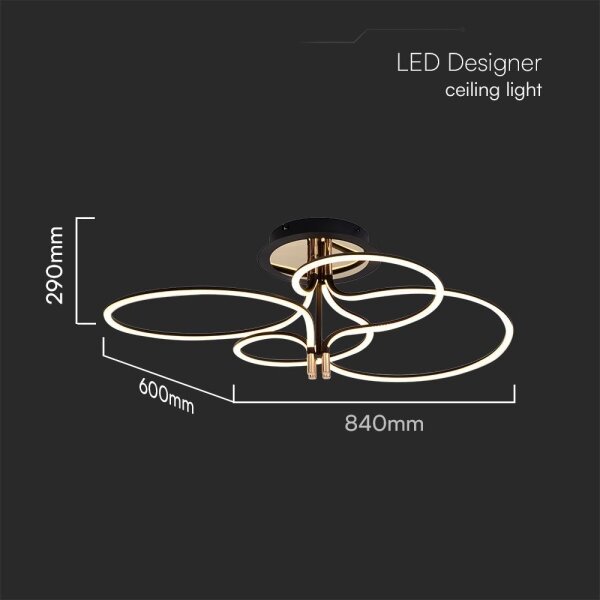 LED Prisadený luster LED/36W/230V 3000K