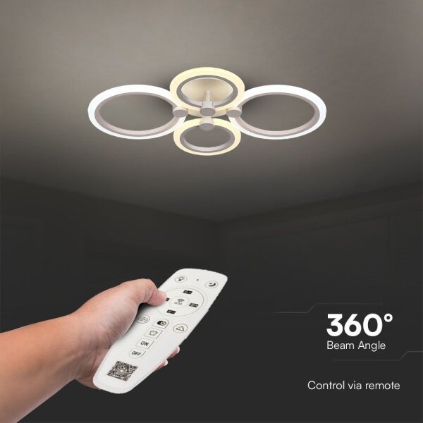LED Stmievateľný prisadený luster LED/45W/230V 3000-6500K + DO