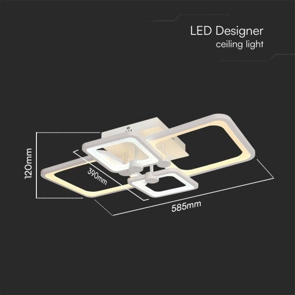 LED Stmievateľný prisadený luster LED/70W/230V 3000-6500K + DO