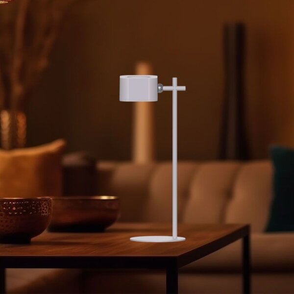LED Stmievateľná magnetická stolná lampa 4v1 LED/3W/5V 3000-6000K 1800 mAh biela