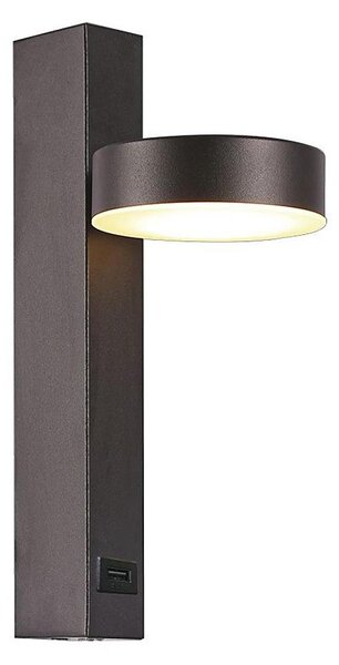 LED Nástenné bodové svietidlo s USB portom LED/8W/230V 3000K