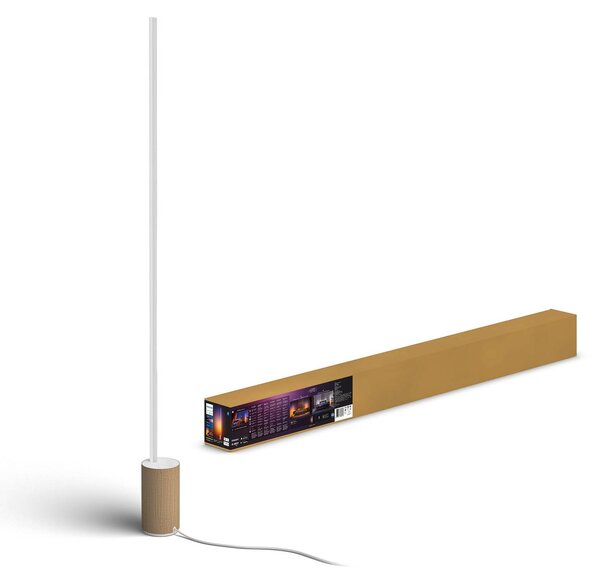 Philips Hue Stojacia lampa LED Gradient Signe Oak, Svetlé drevo, Obývacia izba / jedáleň, Drevo, Moderný