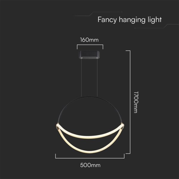 LED Luster na lanku LED/16W/230V 4000K