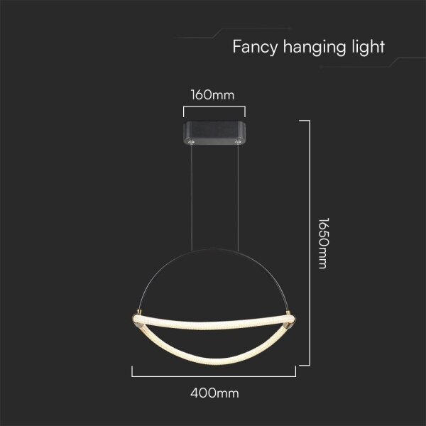LED Luster na lanku LED/12W/230V 3000K