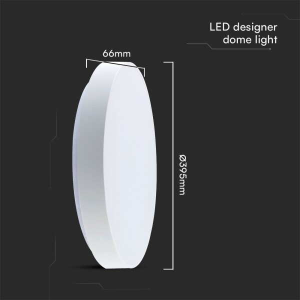LED Stmievateľné stropné svietidlo LED/40W/230V 3000-6500K 39,5 cm biela + DO