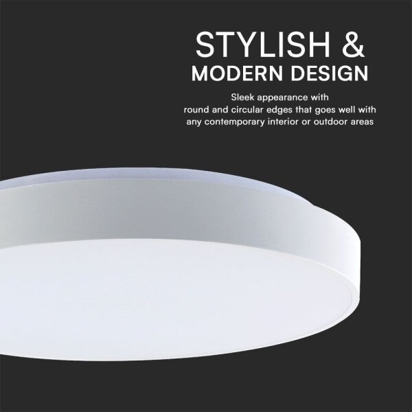LED Stmievateľné stropné svietidlo LED/40W/230V 3000-6500K 39,5 cm biela + DO