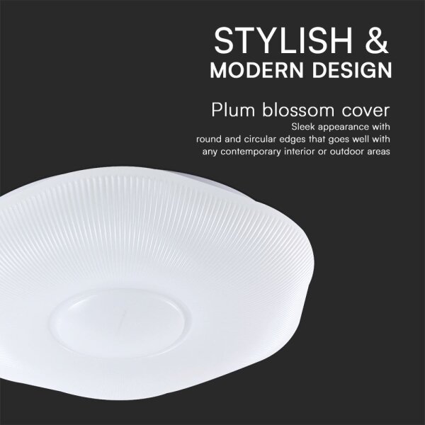 LED Stmievateľné stropné svietidlo LED/40W/230V 3000-6500K 40 cm biela + DO