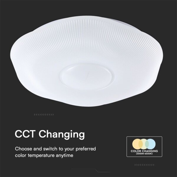 LED Stmievateľné stropné svietidlo LED/40W/230V 3000-6500K 40 cm biela + DO