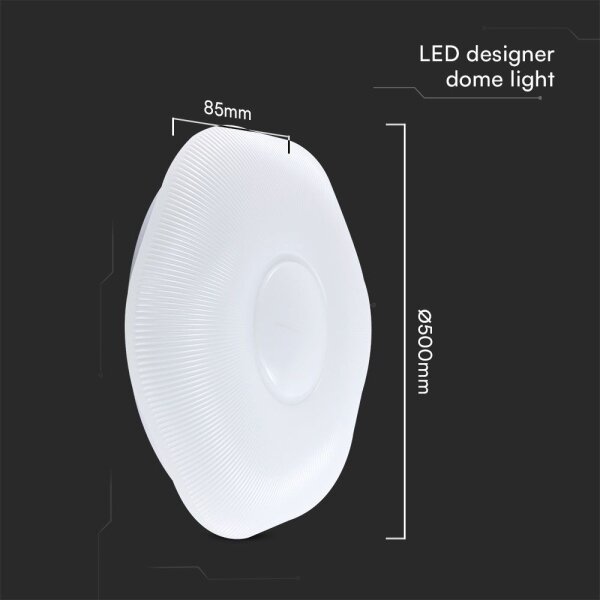 LED Stmievateľné stropné svietidlo LED/60W/230V 3000-6500K 50 cm biela + DO