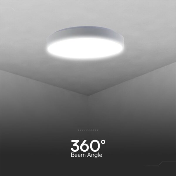 LED Stmievateľné stropné svietidlo LED/40W/230V 3000-6500K 39,5 cm biela + DO