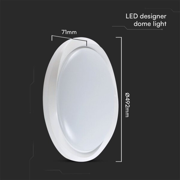 LED Stmievateľné stropné svietidlo LED/60W/230V 3000-6500K 49,2 cm biela + DO