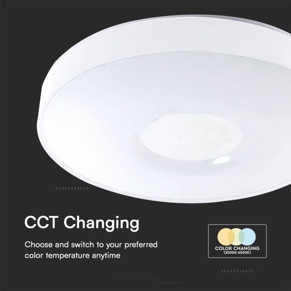 LED Stmievateľné stropné svietidlo LED/40W/230V 3000-6500K 39 cm biela + DO