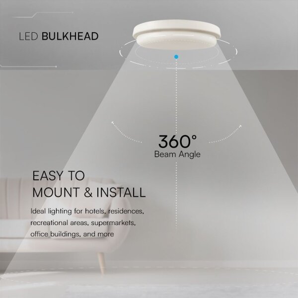 LED Kúpeľňové stropné svietidlo LED/24W/230V 3000K IP54 pr. 24 cm