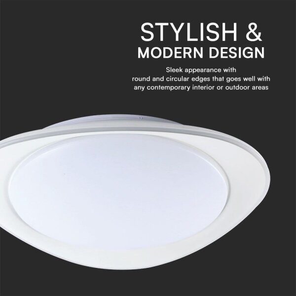 LED Stmievateľné stropné svietidlo LED/40W/230V 3000-6500K 45 cm biela + DO