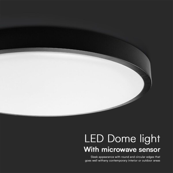 LED Kúpeľňové stropné svietidlo so senzorom LED/18W/230V IP44 4000K pr. 29 cm+DO