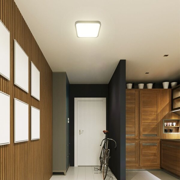 LED Kúpeľňové stropné svietidlo so senzorom LED/18W/230V IP44 4000K 29x29 cm +DO