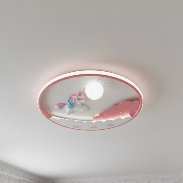 Brilagi -LED Stmievateľné detské stropné svietidlo UNICORN LED/68W/230V 3000-6000K+DO