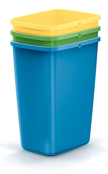Prosperplast Sada 3 odpadkových košov COMPACTO 3x12 L viacfarebná