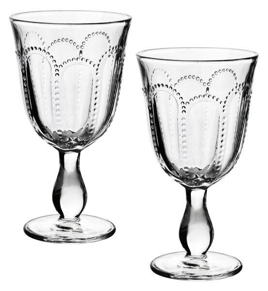Allesken Sada 4 ks čírych pohárov na víno DAPHNE 300 ml