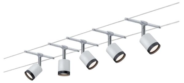 Paulmann 3981 - Sada 5xLED/4W Kompletný lanový systém TUBE 230V