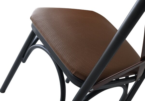 Kalune Design Sada 4 ks jedálenských stoličiek Ekol Bor hnedá/čierna