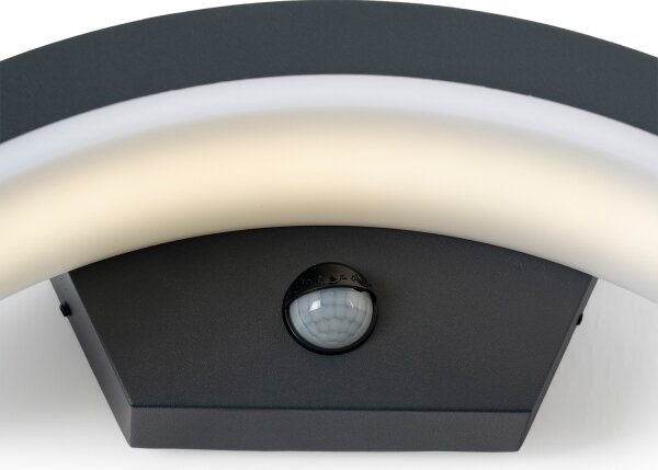 Brilagi - LED vonkajšie nástenné svietidlo so senzorom ARCELO LED/8W/230V IP54