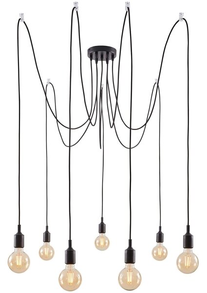Paulmann 50390 - Luster na lanku NEORDIC 7xE27/20W/230V pavúk