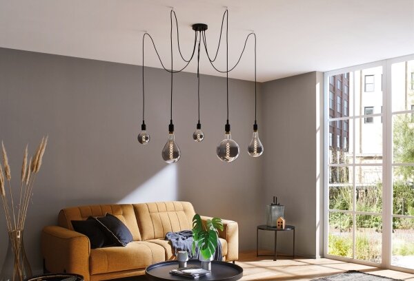 Paulmann 50389 - Luster na lanku NEORDIC 5xE27/20W/230V pavúk