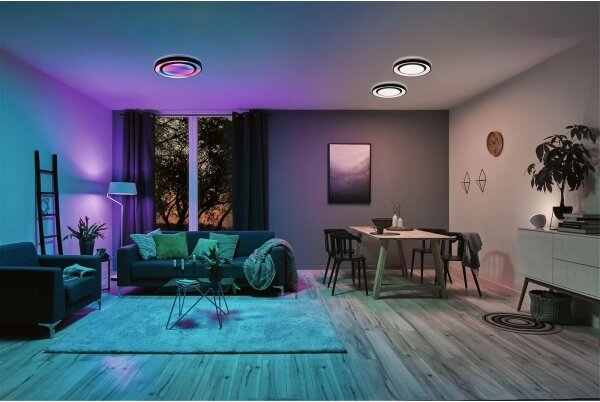 Paulmann 70545 - LED RGBW/38,5W Stmievateľné stropné svietidlo RAINBOW 230V + DO