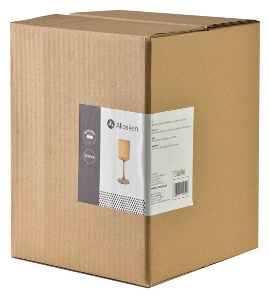Allesken Sada 4 ks pohárov ROMANE 300 ml medová