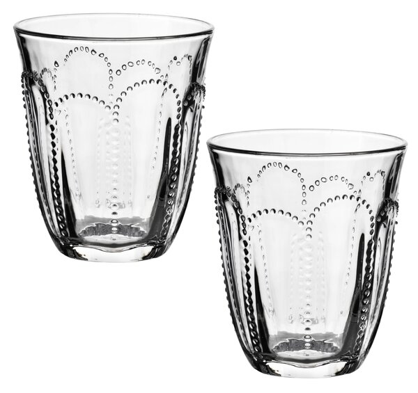 Allesken Sada 4 ks skleníc DAPHNE 340 ml číra