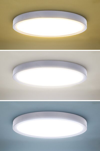 SOLIGHT LED osvetlenie s diaľkovým ovládaním Estela White, 36W, 2700lm, 30cm, CCT, Dim