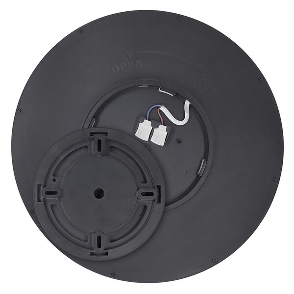 SOLIGHT LED osvetlenie s diaľkovým ovládačom Estela Black 36W, 2700lm, 30cm, CCT