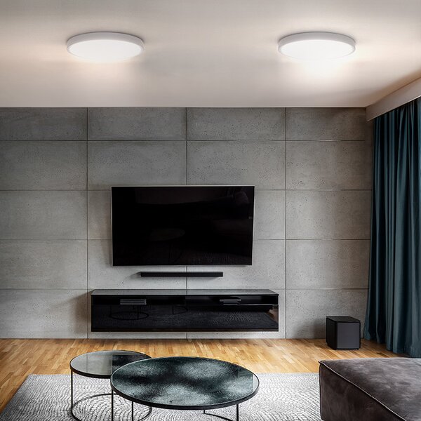 SOLIGHT LED osvetlenie s diaľkovým ovládaním Estela White, 36W, 2700lm, 30cm, CCT, Dim