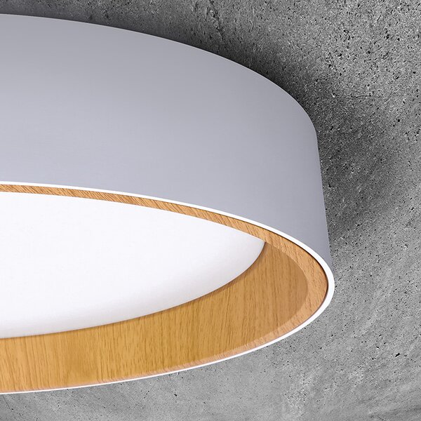 SOLIGHT LED osvetlenie s diaľkovým ovládačom Larios White, 48W, 3360lm, 39cm, CCT