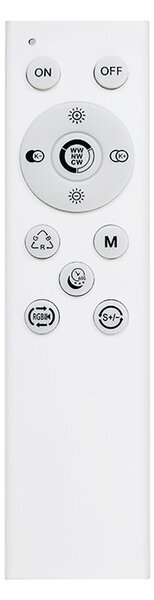 SOLIGHT LED osvetlenie s diaľkovým ovládačom Floco, 30W + 6W RGB, 2100lm, 40cm, CCT