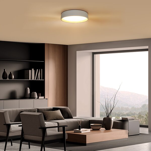 SOLIGHT LED osvetlenie s diaľkovým ovládačom Larios White, 48W, 3360lm, 39cm, CCT