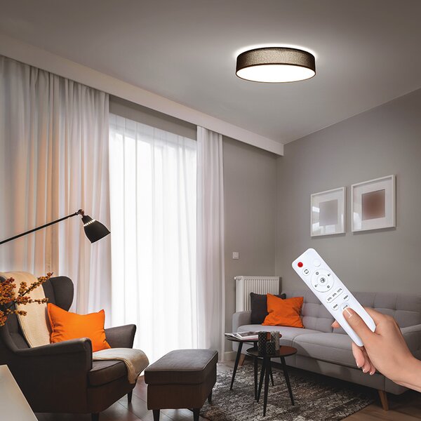 SOLIGHT LED osvetlenie s diaľkovým ovládačom Penley, 48W, 3360lm, 40cm, CCT