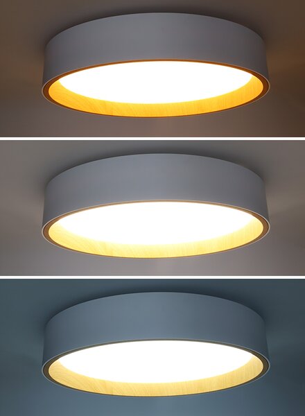 SOLIGHT LED osvetlenie s diaľkovým ovládačom Larios White, 48W, 3360lm, 39cm, CCT