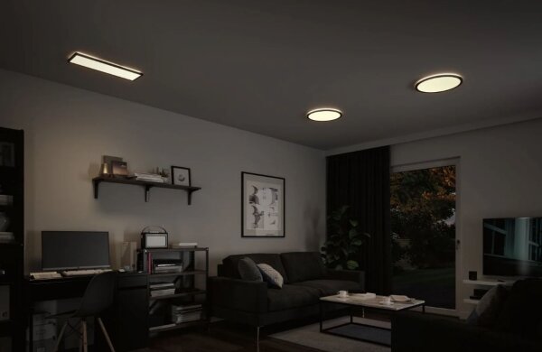 Paulmann 71016 - LED/22W Stmievateľný panel ATRIA 230V 4000K čierna
