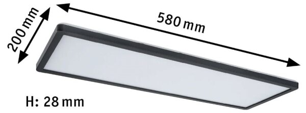 Paulmann 71003 - LED/22W Stmievateľný panel ATRIA 230V 3000K čierna