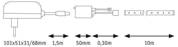 Paulmann 78978 - LED RGB/20W Stmievateľný pásik SIMPLED 5m 230V + DO