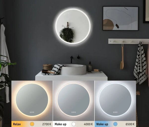 Paulmann 78952- LED/21W IP44 Stmievateľné kúpeľňové podsvietené zrkadlo MIRA 230V