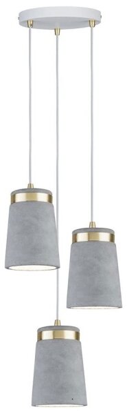 Paulmann 79627 - Luster na lanku NORELL 3xE27/20W/230V betón